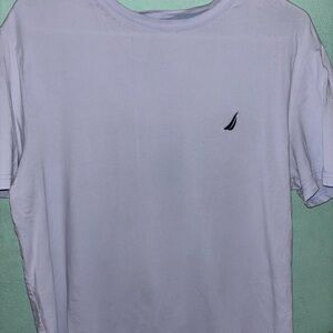 Nautica White and Blue Short Sleeve Tee